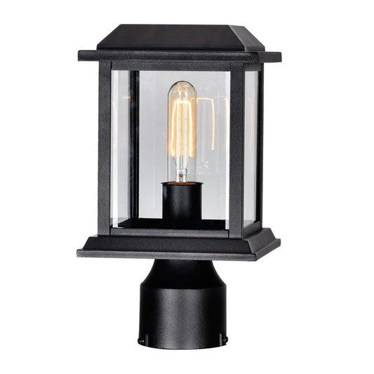 Outdoor post lantern, by CWI, for driveway or front yard