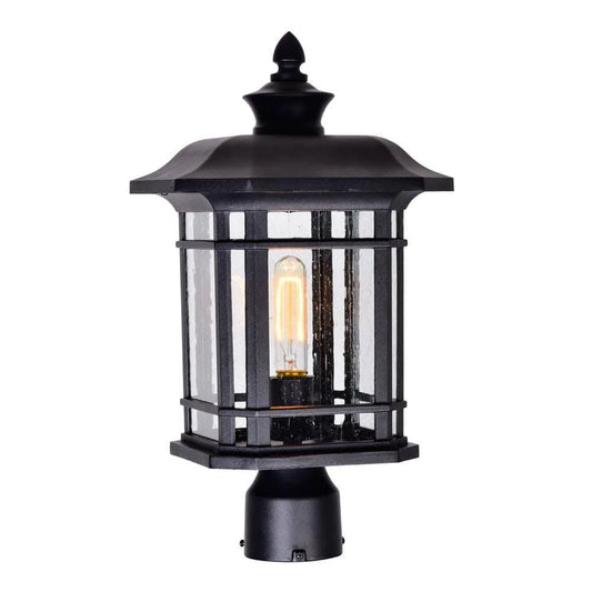 Outdoor post lantern, by CWI, for driveway or front yard
