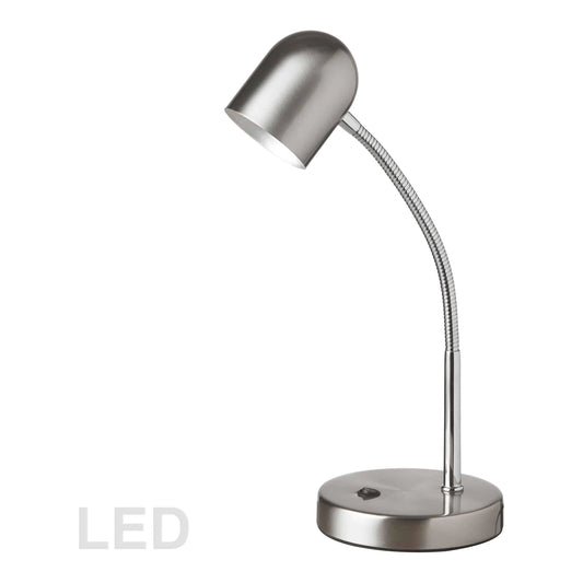 LED satin chrome light fixture, by Dainolite