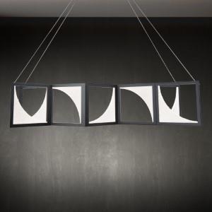 Black island pendant, by Schonbek, for kitchen island or dining
