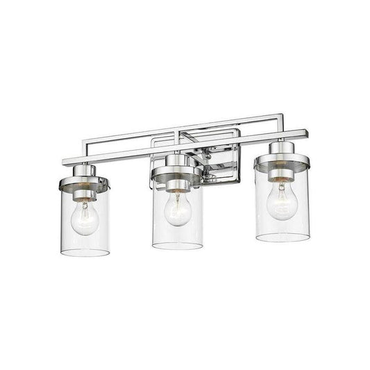 Chrome finish vanity light, by Maple, for bathroom