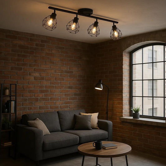 Track light, by EGLO, for kitchen or studio, angled view