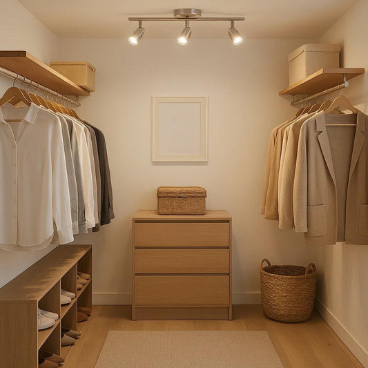 Track light, by EGLO, for kitchen or studio, angled view