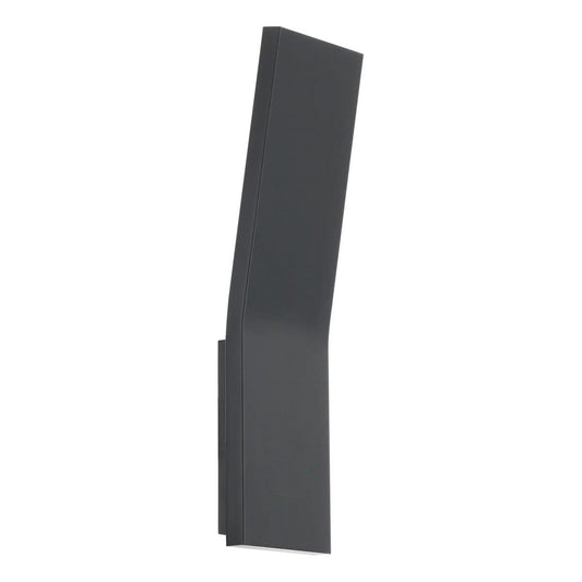 Black finish wall sconce, by Modern Forms, for hallway or living room