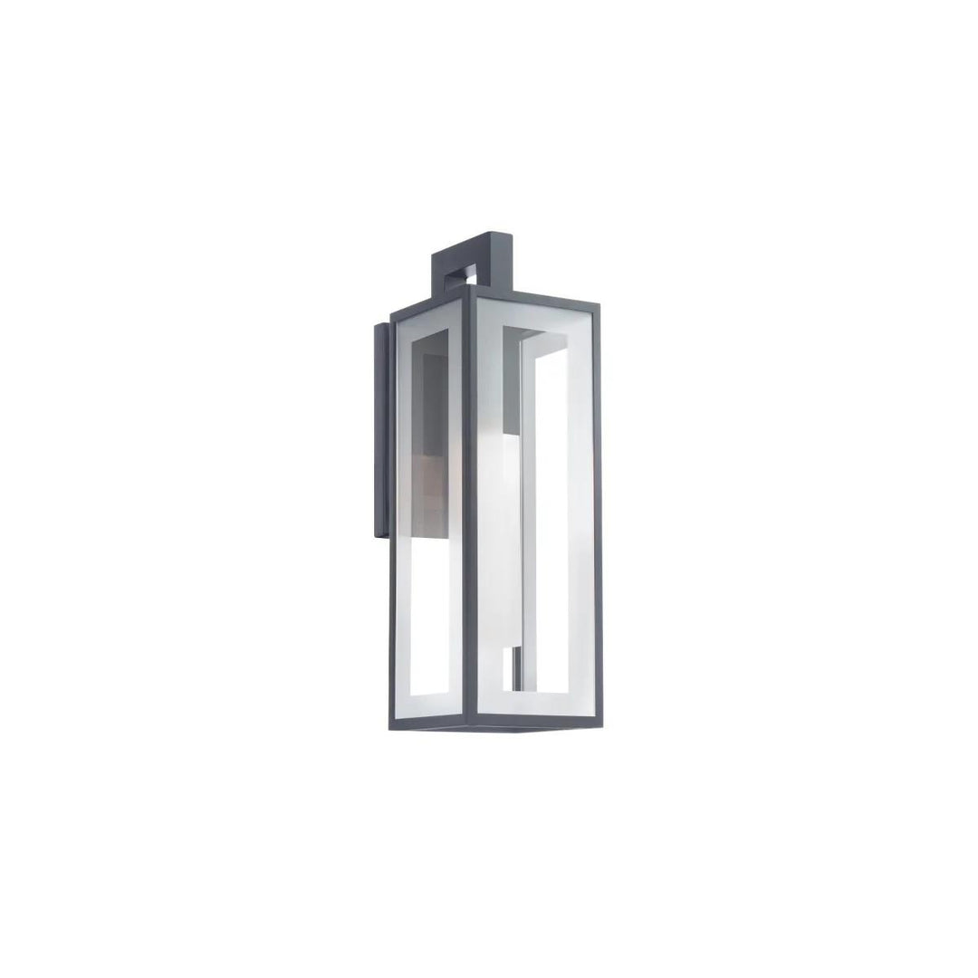 Black finish wall sconce, by Modern Forms, for hallway or living room