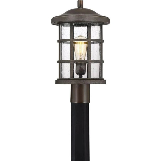 Outdoor post lantern, by Quoizel, for driveway or front yard