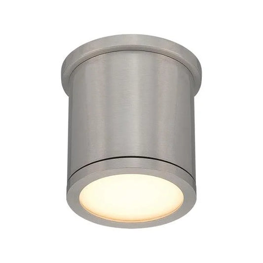 Brushed aluminum ceiling light, by WAC, for hallway, bedroom, or entryway