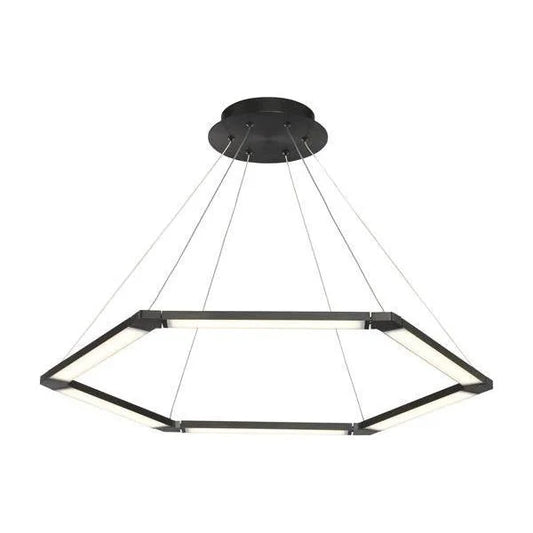 Brushed black pendant light, by WAC, for kitchen island or dining