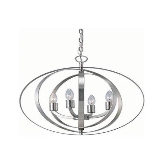 Chrome light fixture, by Maple