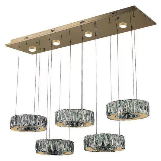 Gold island pendant, by Maple, for kitchen island or dining