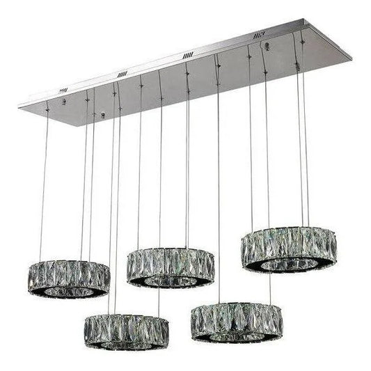 Chrome island pendant, by Maple, for kitchen island or dining