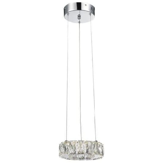 Chrome pendant light, by Maple, for kitchen island or dining