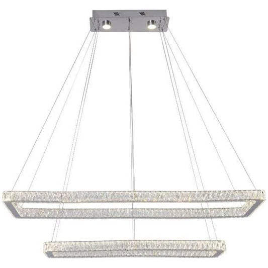 Chrome island pendant, by Maple, for kitchen island or dining