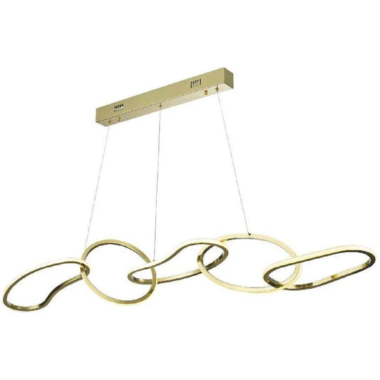 Gold island pendant, by Maple, for kitchen island or dining
