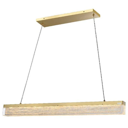 Gold island pendant, by Maple, for kitchen island or dining