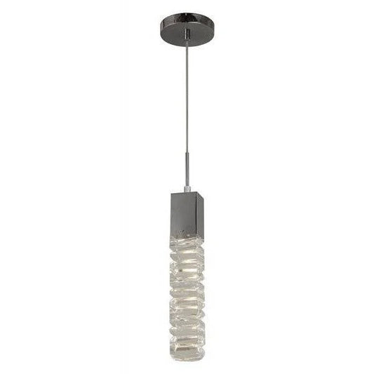 Chrome pendant light, by Maple, for kitchen island or dining