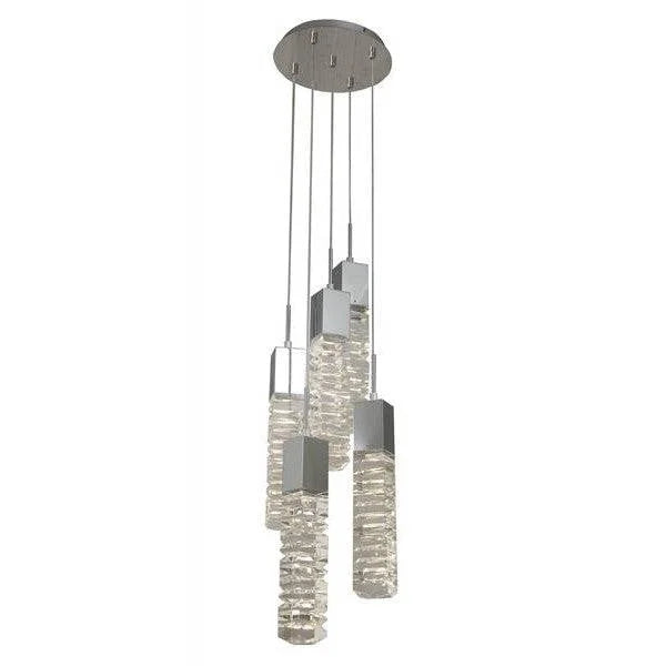 Chrome pendant light, by Maple, for kitchen island or dining