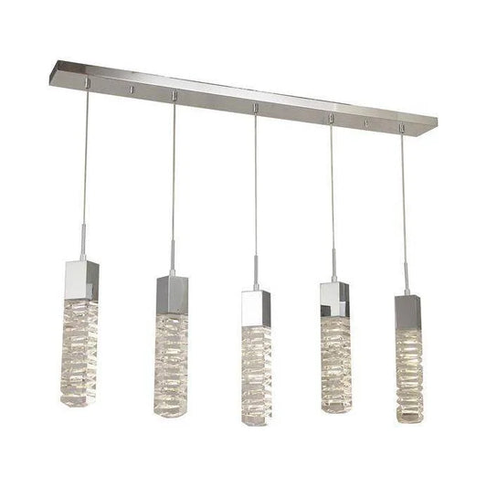 Chrome island pendant, by Maple, for kitchen island or dining