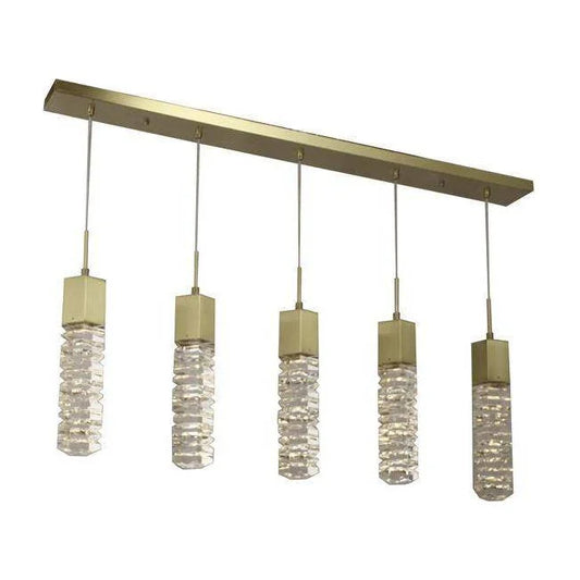 Gold island pendant, by Maple, for kitchen island or dining