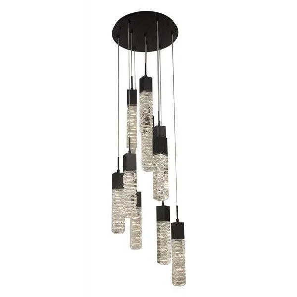 Black pendant light, by Maple, for kitchen island or dining