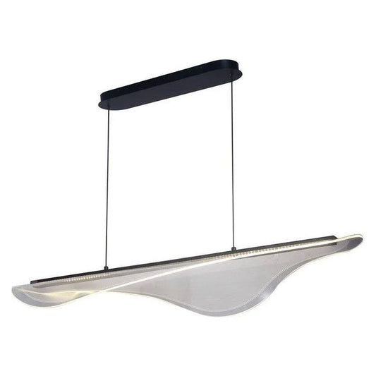 Black pendant light, by Maple, for kitchen island or dining
