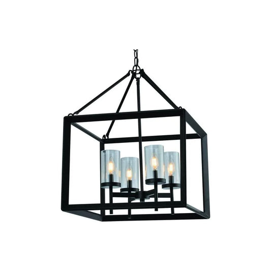 Orb + clear glass pendant light, by Maple, for kitchen island or dining