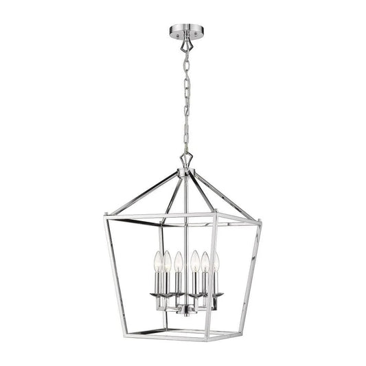 Chrome pendant light, by Maple, for kitchen island or dining