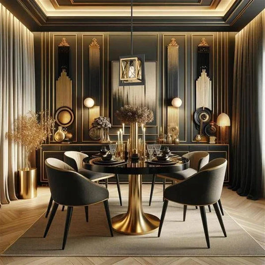 Black + gold pendant light, by Maple, for kitchen island or dining, angled view