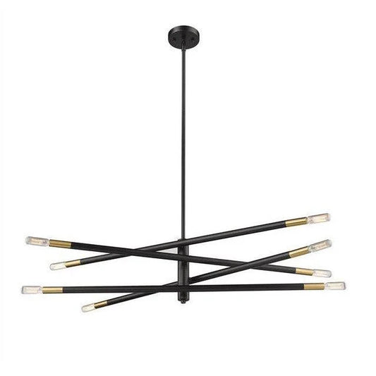 Black & gold pendant light, by Maple, for kitchen island or dining