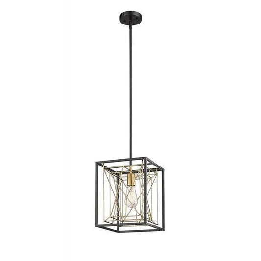 Black & gold pendant light, by Maple, for kitchen island or dining