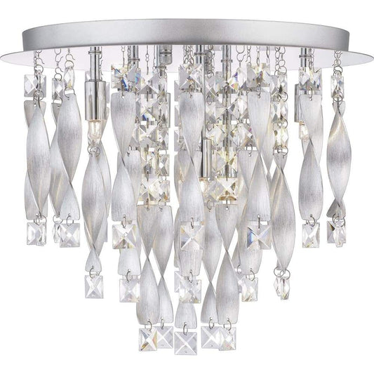 Flush-mount ceiling light, by Quoizel, for hallway, bedroom, or entryway