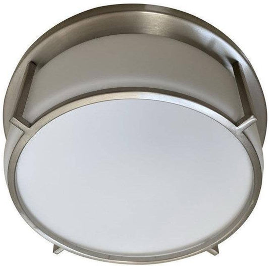 Black finish flush-mount ceiling light, by Maple, for hallway, bedroom, or entryway