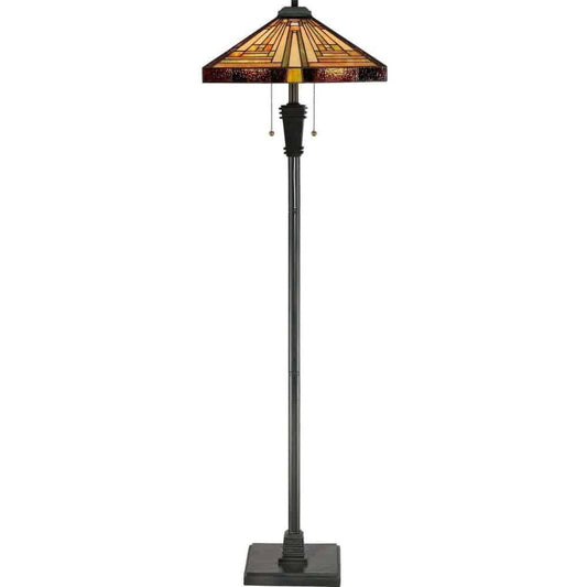 Vintage bronze light fixture, by Quoizel