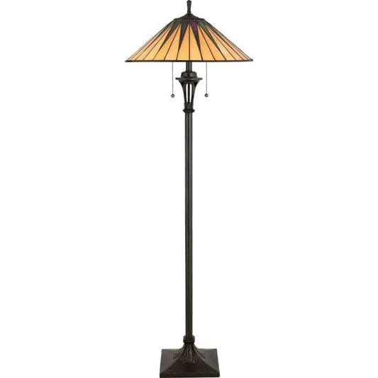 Vintage bronze light fixture, by Quoizel