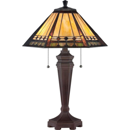 Russet light fixture, by Quoizel