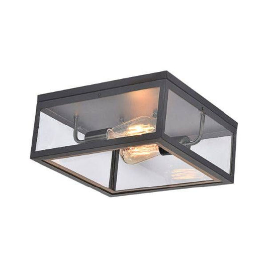 Black ceiling light, by Maple, for hallway, bedroom, or entryway