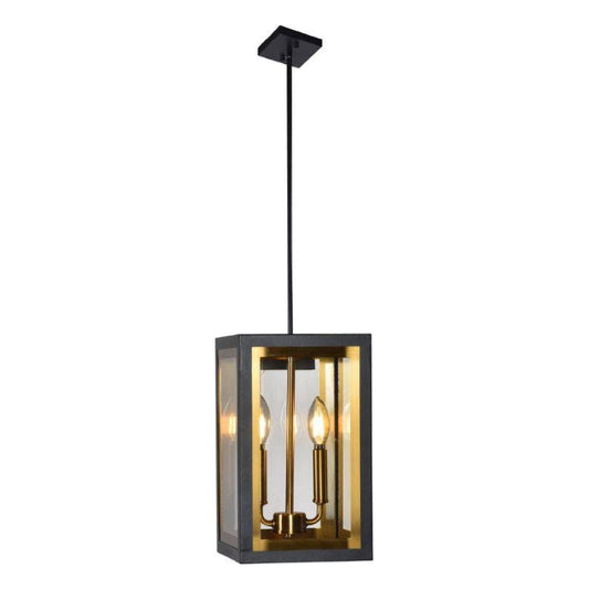 Gold+ black ceiling light, by Maple, for hallway, bedroom, or entryway