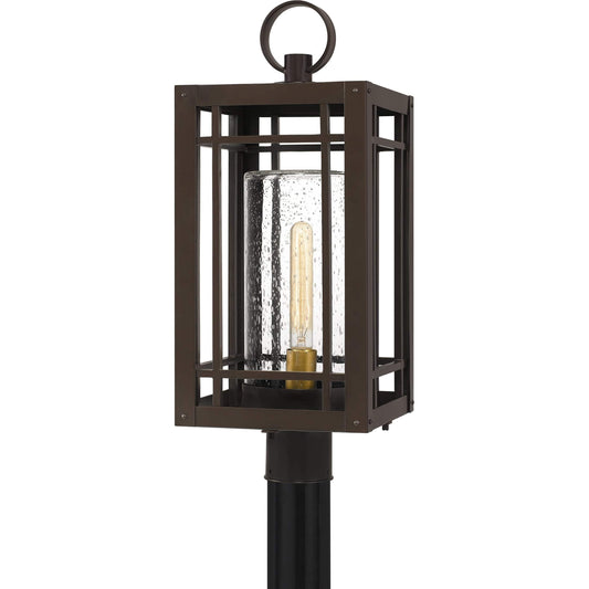 Outdoor post lantern, by Quoizel, for driveway or front yard
