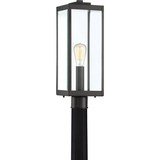 Outdoor post lantern, by Quoizel, for driveway or front yard