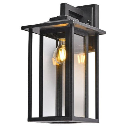 Sanded black wall sconce, by Maple, for hallway or living room