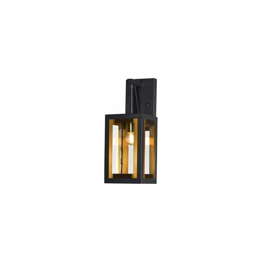 Gold+ black wall sconce, by Maple, for hallway or living room