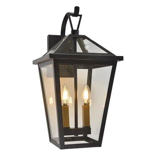 Black(black+gold holder) wall sconce, by Maple, for hallway or living room