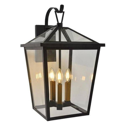 Black(golg+black holders) wall sconce, by Maple, for hallway or living room