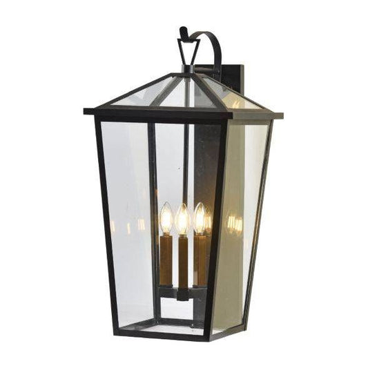 Black(gold+black holders) wall sconce, by Maple, for hallway or living room