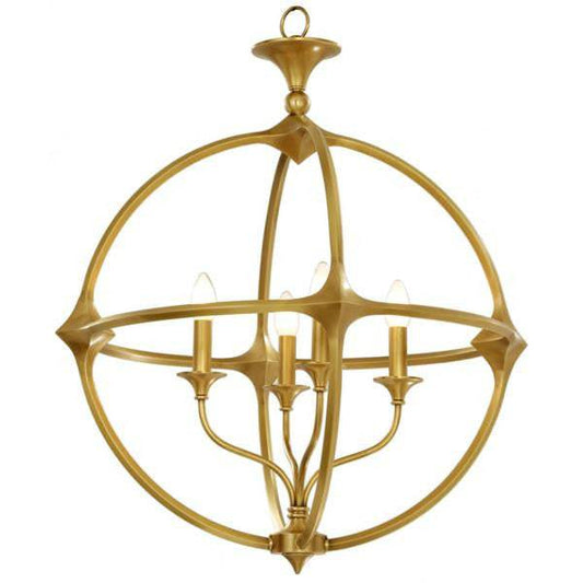 Gold brass pendant light, by Maple, for kitchen island or dining