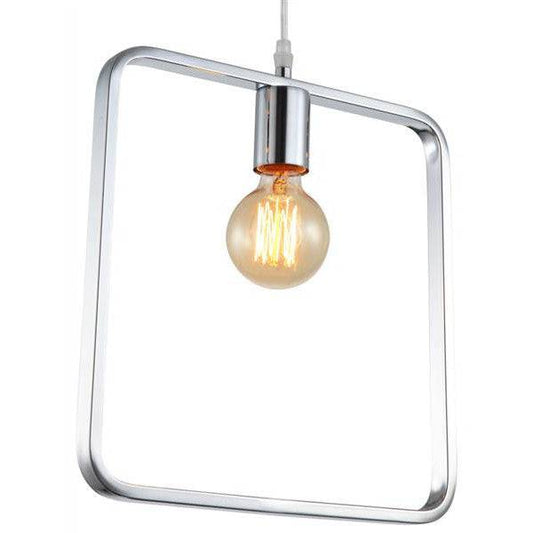 Chrome pendant light, by Maple, for kitchen island or dining