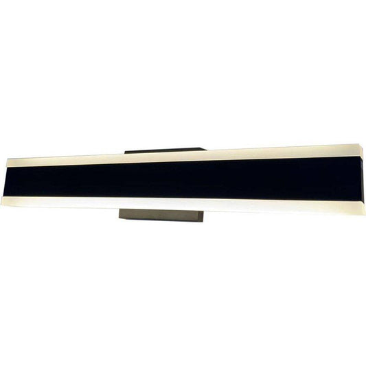 Black finish vanity light, by Maple, for bathroom