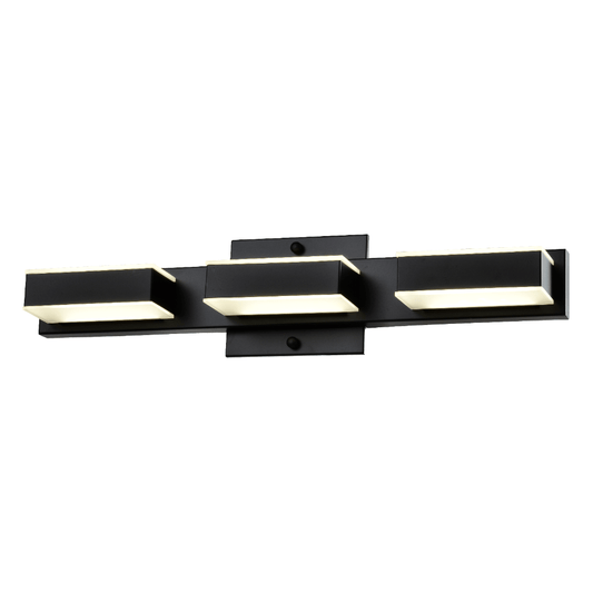 Black vanity light, by Maple, for bathroom