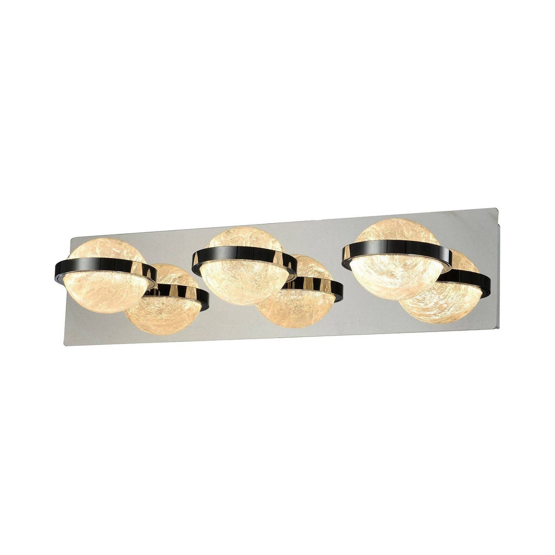 Chrome vanity light, by Maple, for bathroom