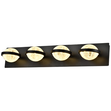 Black metal vanity light, by Maple, for bathroom
